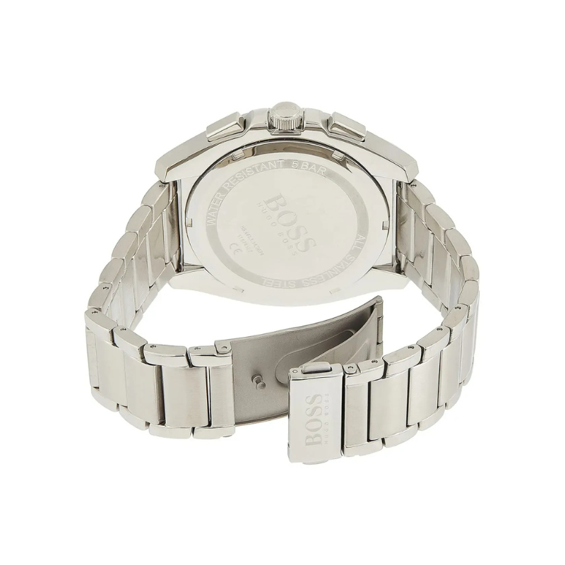 Hugo Boss Grandmaster Chronograph Blue Dial Stainless Steel Bracelet Watch – 1513884
