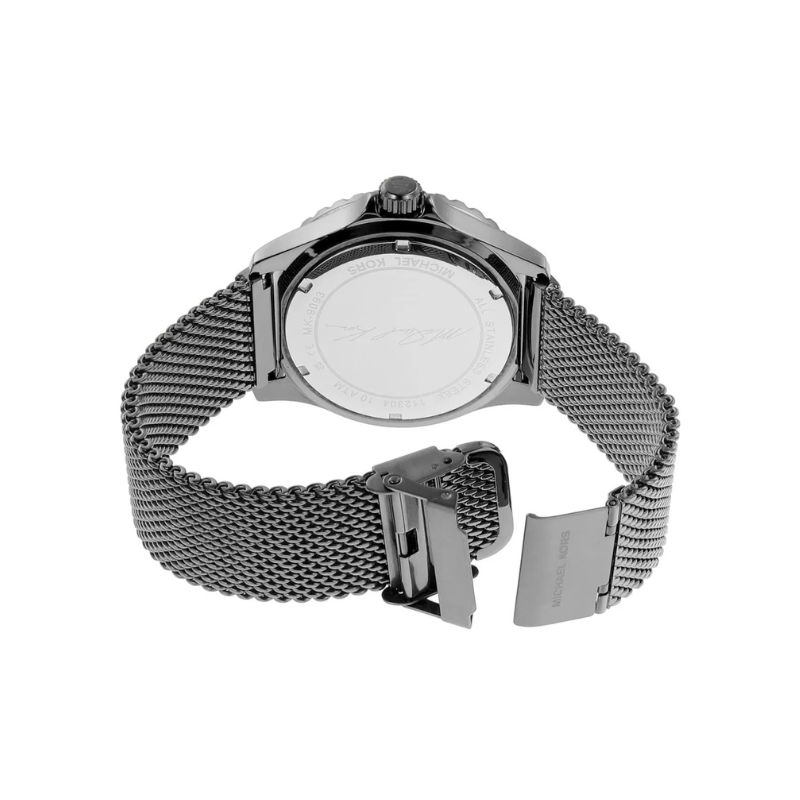 Michael Kors Lexington Chronograph Gray Dial Gray Stainless Steel Mesh Bracelet – MK9093