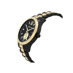 Michael Kors Lexington Chronograph Black Dial Black & Gold-Tone Stainless Steel Bracelet – MK8948