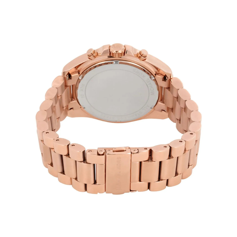 Michael Kors Bradshaw Chronograph Rose Gold Dial Rose Gold-Tone Stainless Steel Bracelet – MK5503