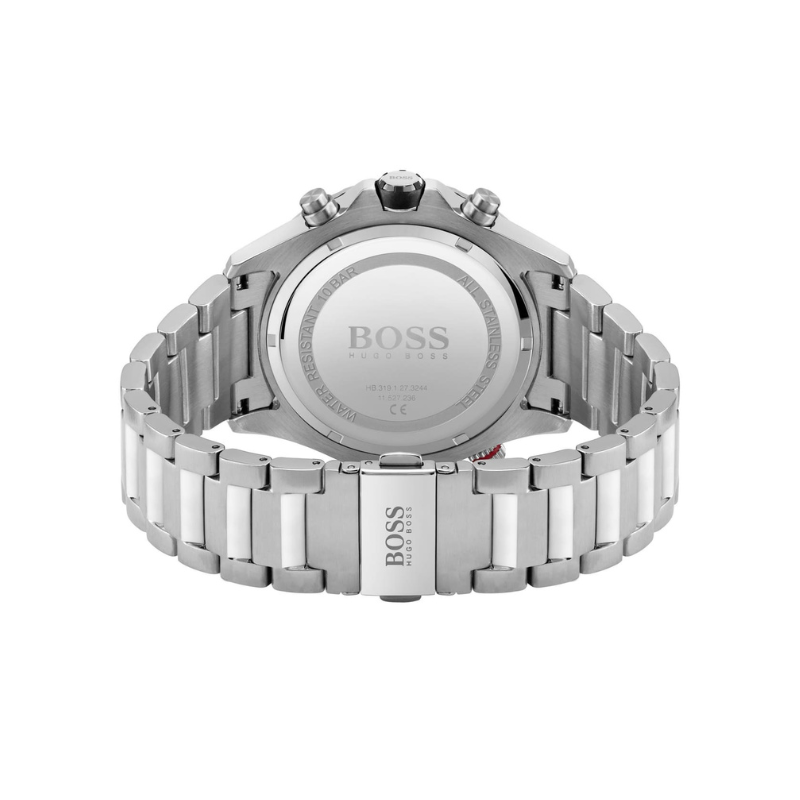 Hugo Boss Globetrotter Chronograph Blue Dial Stainless Steel Bracelet Watch – 1513823