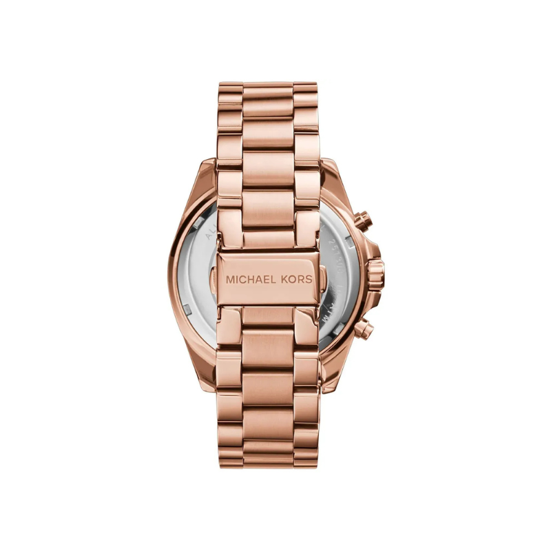 Michael Kors Bradshaw Chronograph Rose Gold Dial Rose Gold-Tone Stainless Steel Bracelet – MK5503
