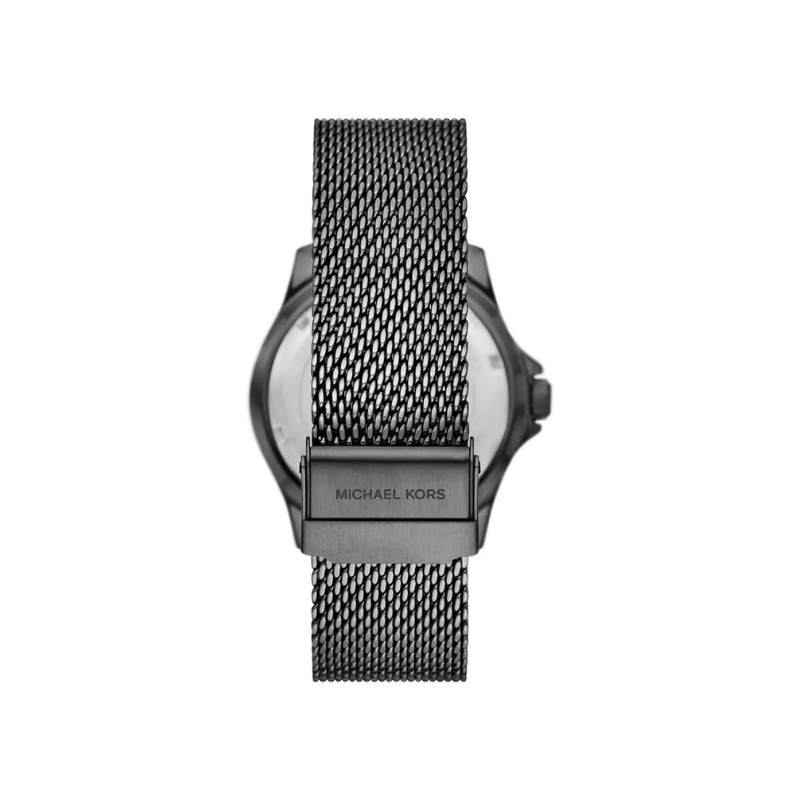 Michael Kors Lexington Chronograph Gray Dial Gray Stainless Steel Mesh Bracelet – MK9093