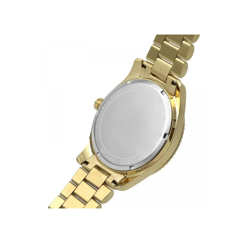 Michael Kors Lexington Gold Dial Gold-Tone Stainless Steel Bracelet – MK8947