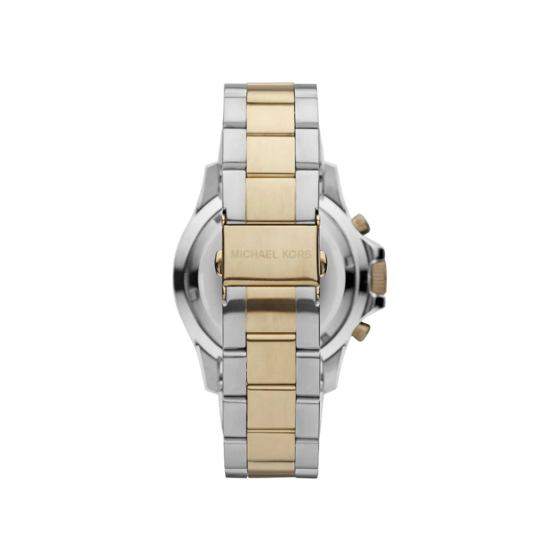 Michael Kors Everest Chronograph Black Dial Two‑Tone Stainless Steel Bracelet – MK8311