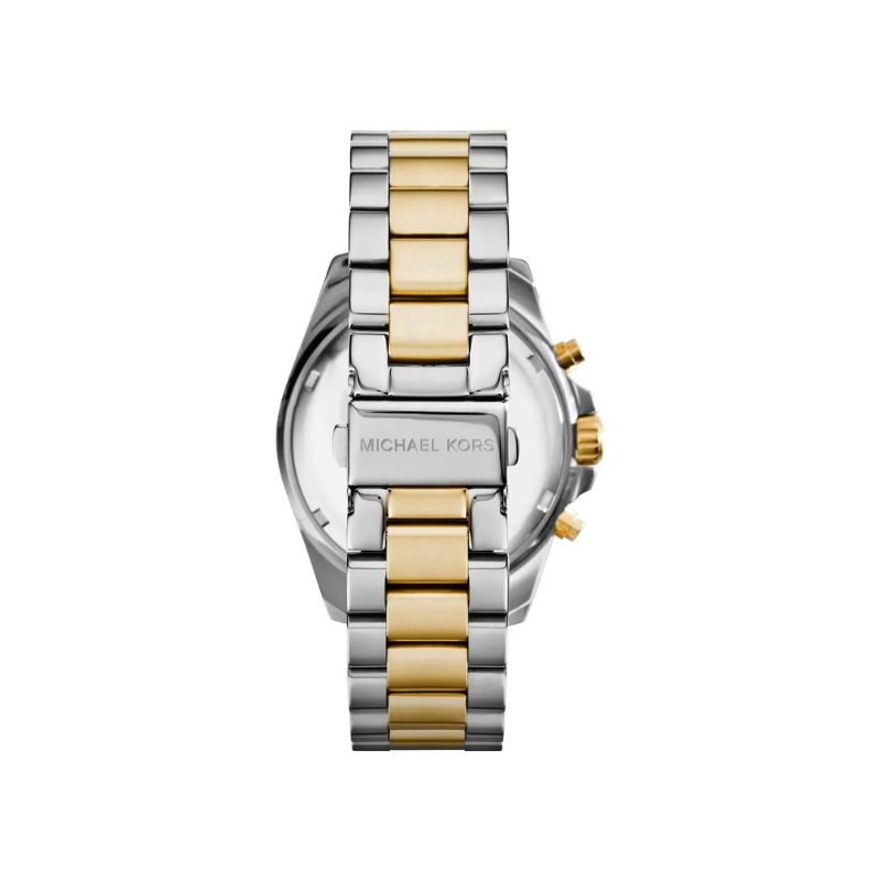 Michael Kors Bradshaw Chronograph Blue Dial Two-Tone Stainless Steel Bracelet – MK5976