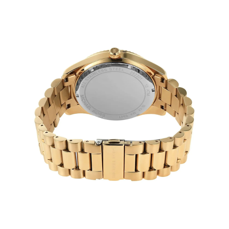 Michael Kors Lexington Gold Dial Gold-Tone Stainless Steel Bracelet – MK8947