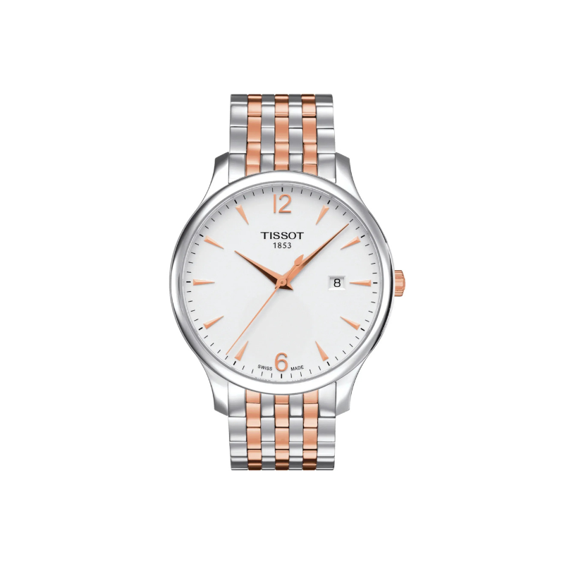 Tissot PR100 White Dial Two-Tone Stainless Steel Bracelet – T156.410.22.041.00