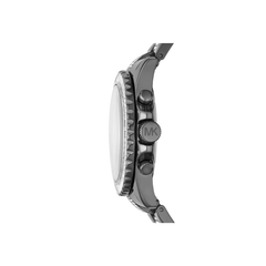 Michael Kors Everest Chronograph Black Dial Gunmetal Stainless Steel Bracelet – MK6974