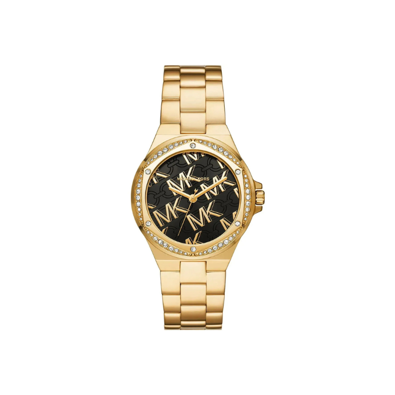 Michael Kors Lennox Gold Dial Gold-Tone Stainless Steel Bracelet – MK7404