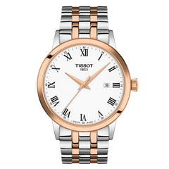 Tissot Classic Dream Two‑Tone White Dial Stainless Steel Bracelet – T129.410.22.013.00