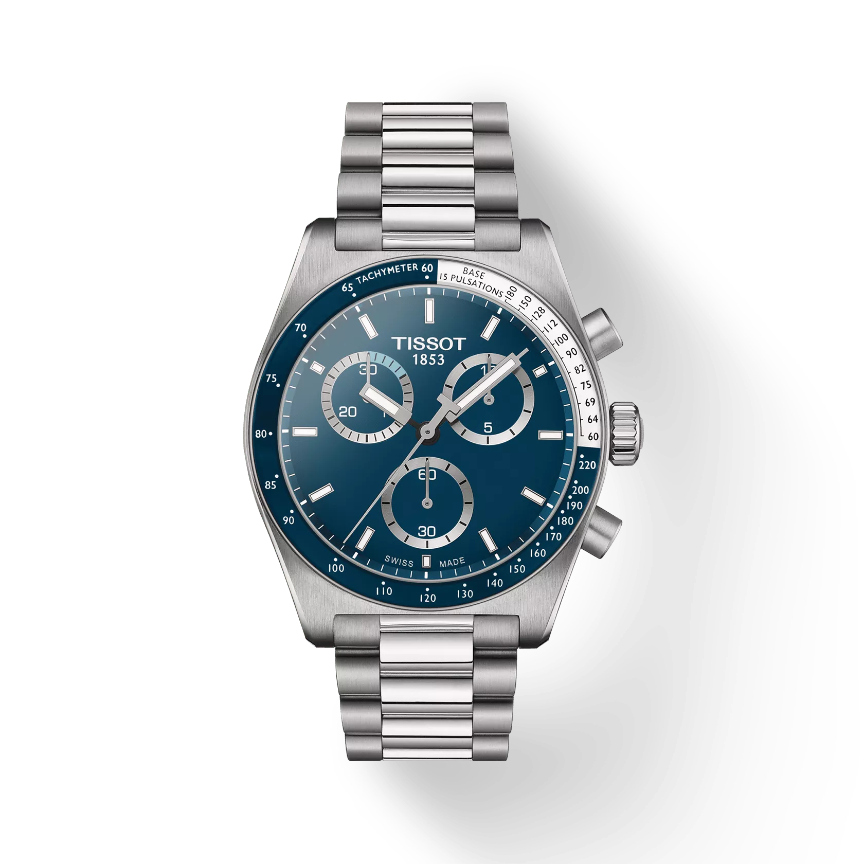 Tissot PR516 Chronograph Blue Dial Stainless Steel Bracelet – T149.417.11.041.00