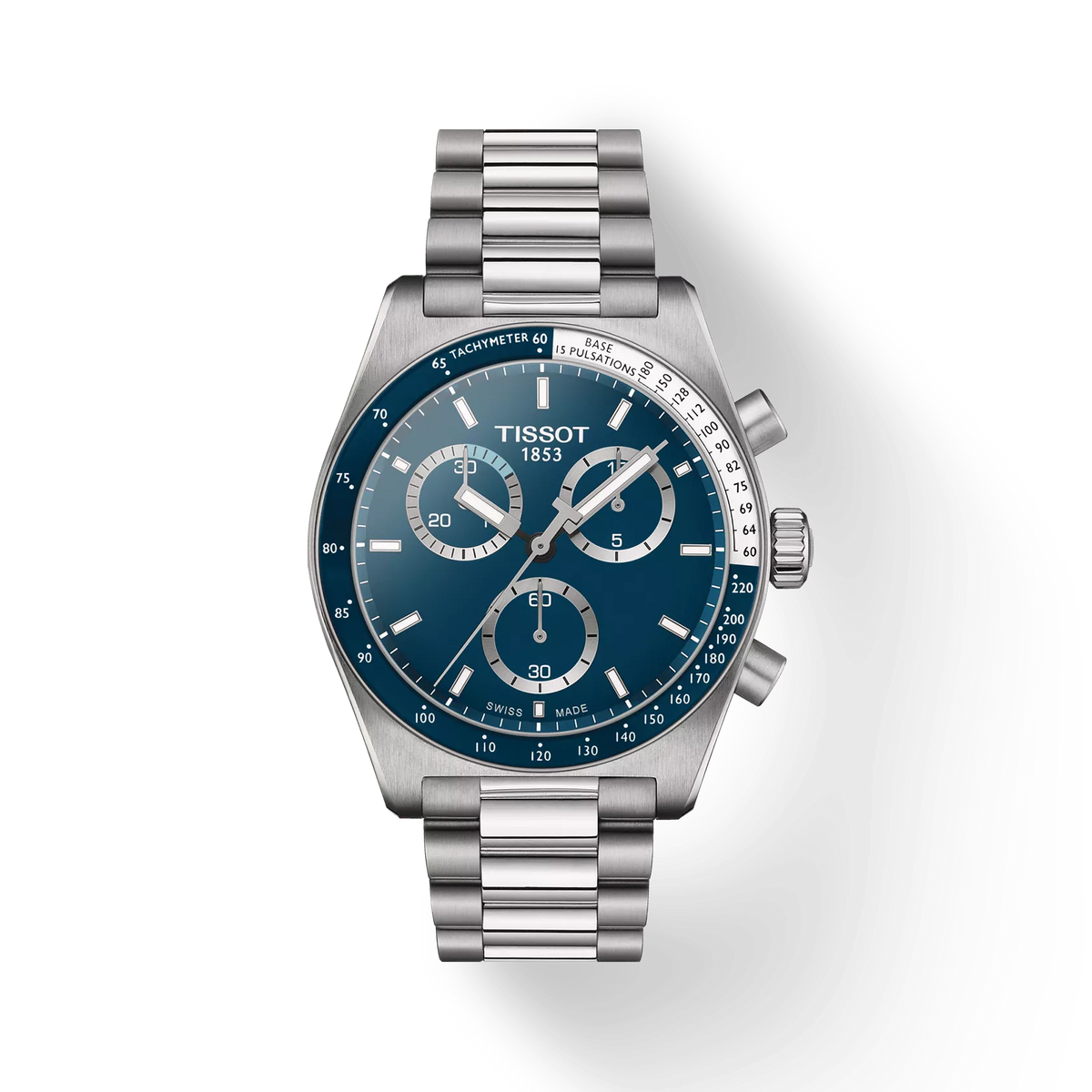 Tissot PR516 Chronograph Blue Dial Stainless Steel Bracelet – T149.417.11.041.00