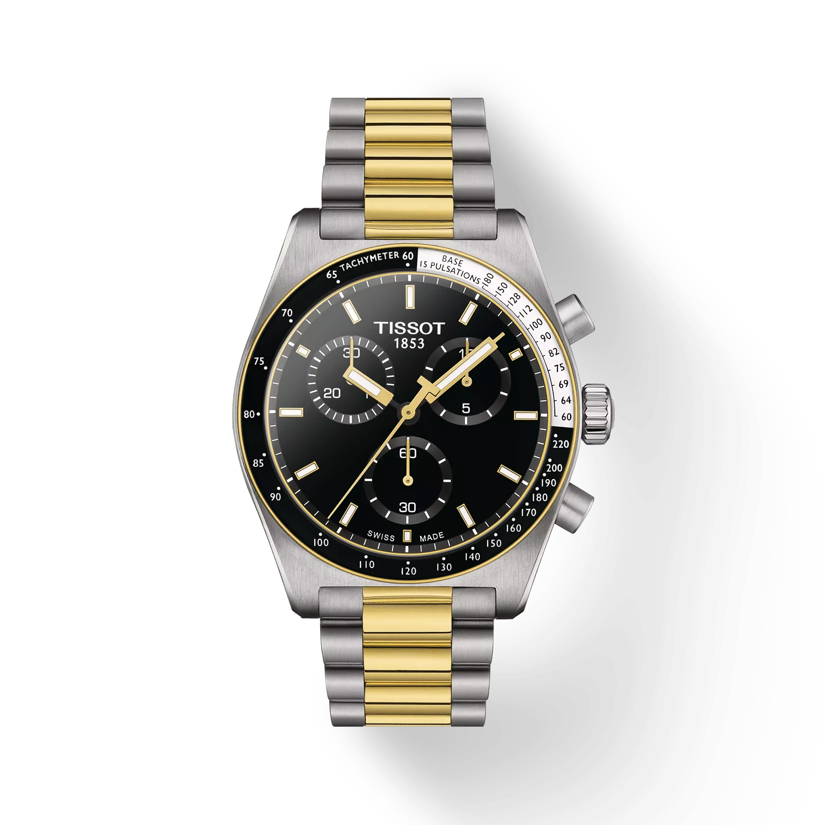 Tissot PR516 Chronograph Black Dial Two-Tone Stainless Steel Bracelet – T149.417.22.051.00