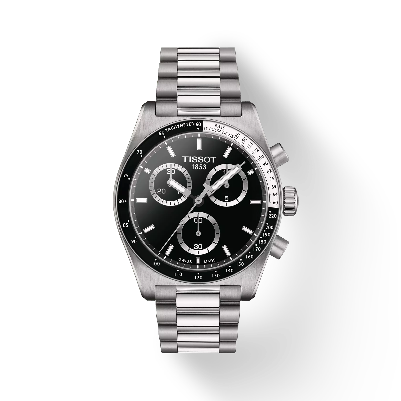 Tissot PR516 Chronograph Black Dial Stainless Steel Bracelet – T149.417.11.051.00