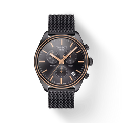 Tissot PR 100 Chronograph Two-Tone Grey Dial Stainless Steel Watch – T101.417.23.061.00