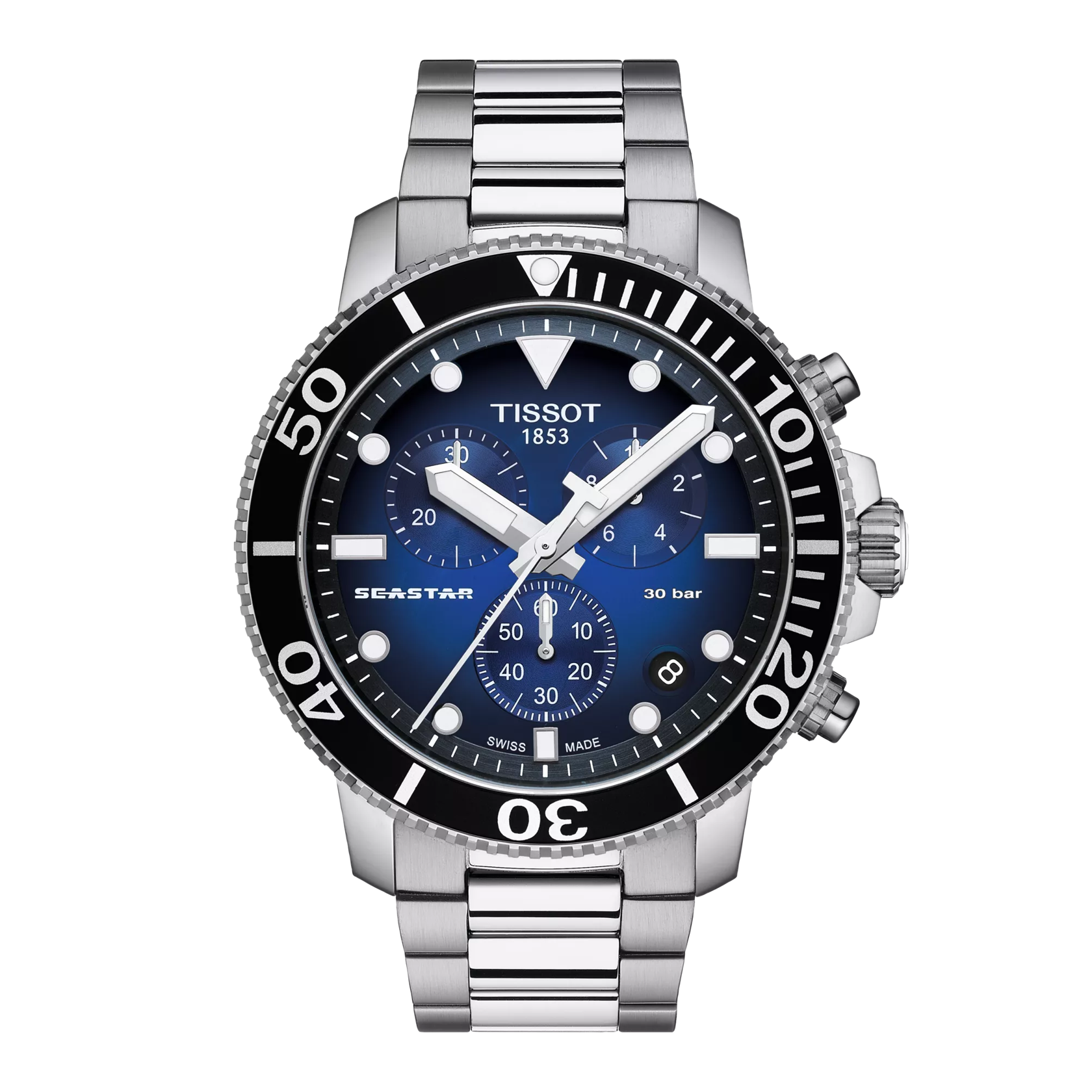 Tissot Seastar 1000 Chronograph Blue Dial Stainless Steel Watch – T120.417.11.041.01