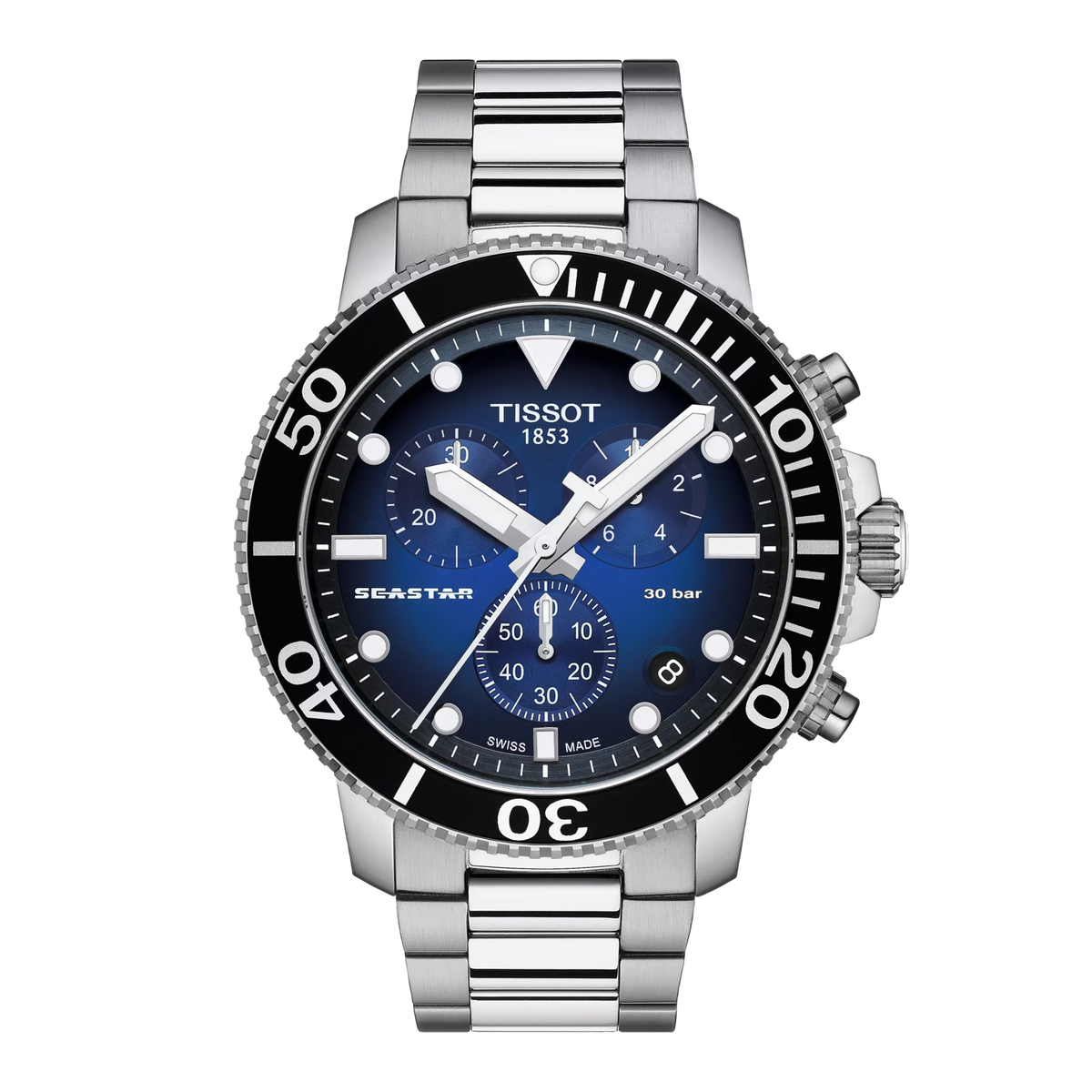 Tissot Seastar 1000 Chronograph Blue Dial Stainless Steel Watch – T120.417.11.041.01