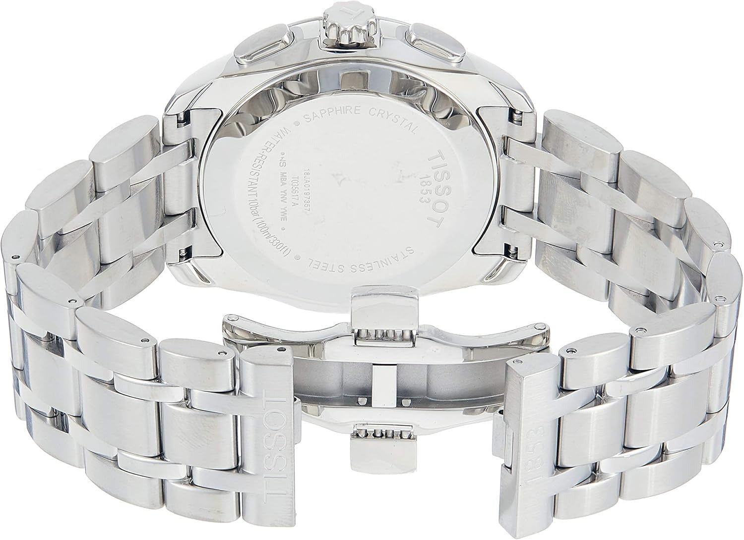Tissot Couturier Chronograph Silver Dial Stainless Steel Watch – T035.617.11.031.00