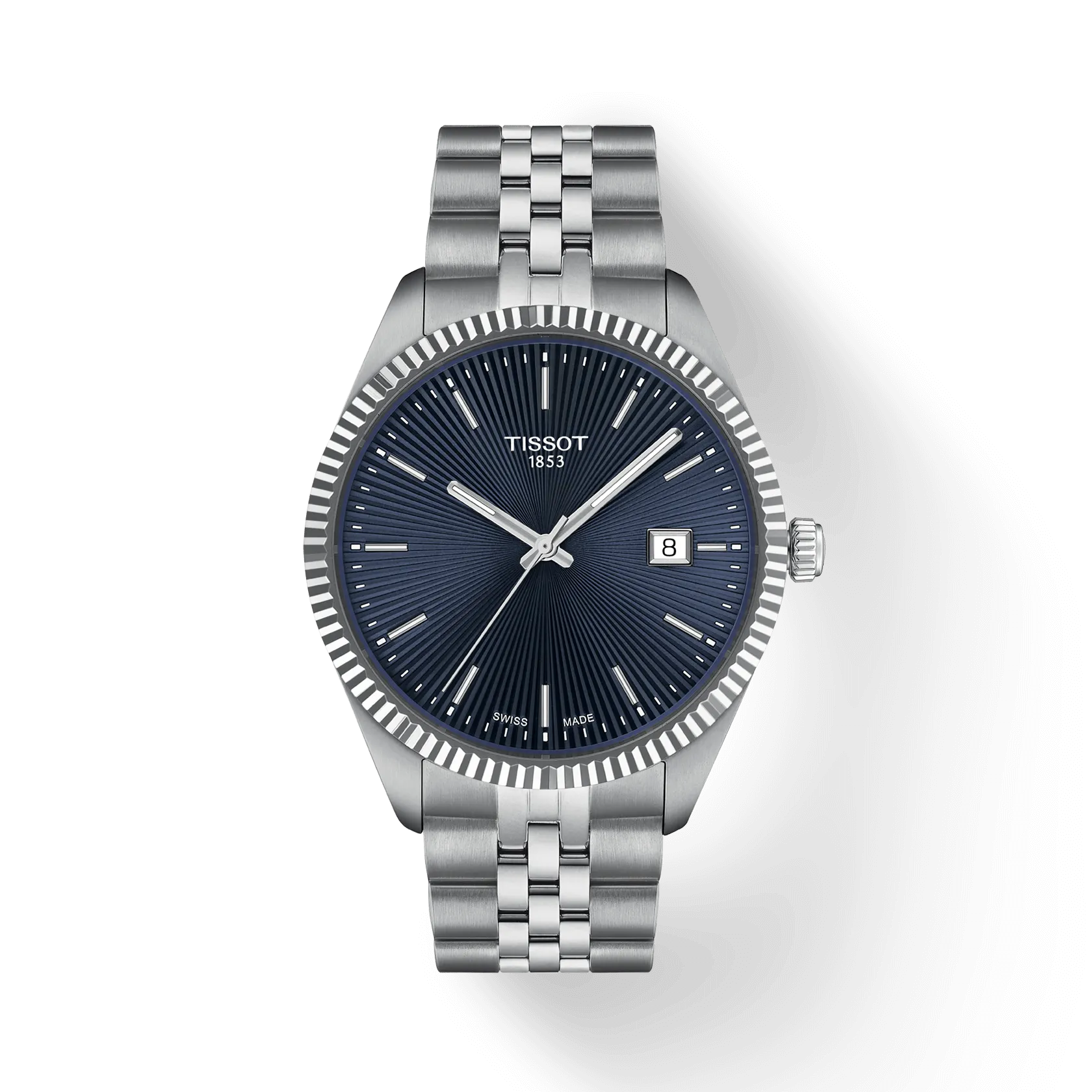 Tissot PR100 Blue Dial Stainless Steel Bracelet – T156.410.11.041.00