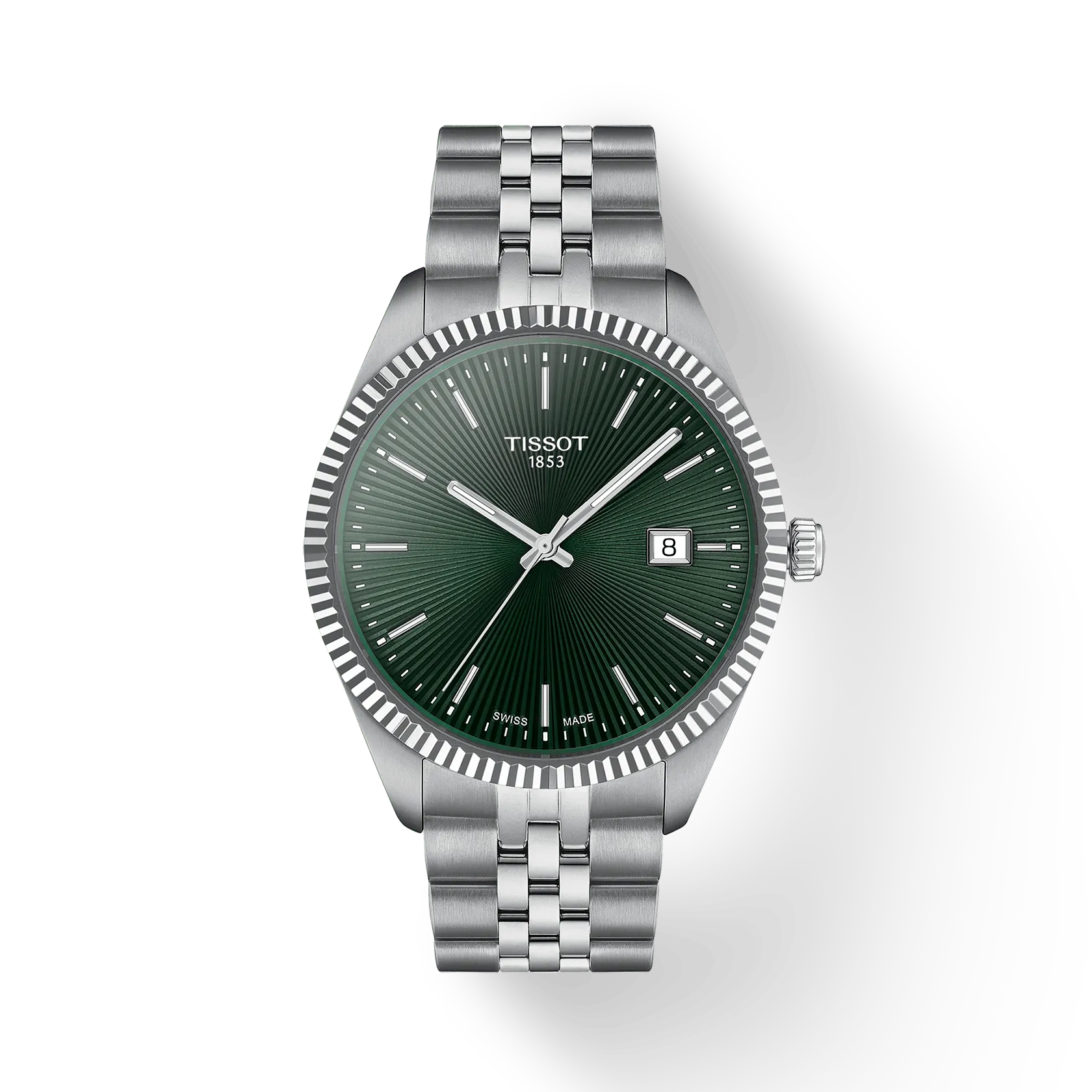 Tissot PR100 Green Dial Stainless Steel Bracelet – T156.410.11.091.00