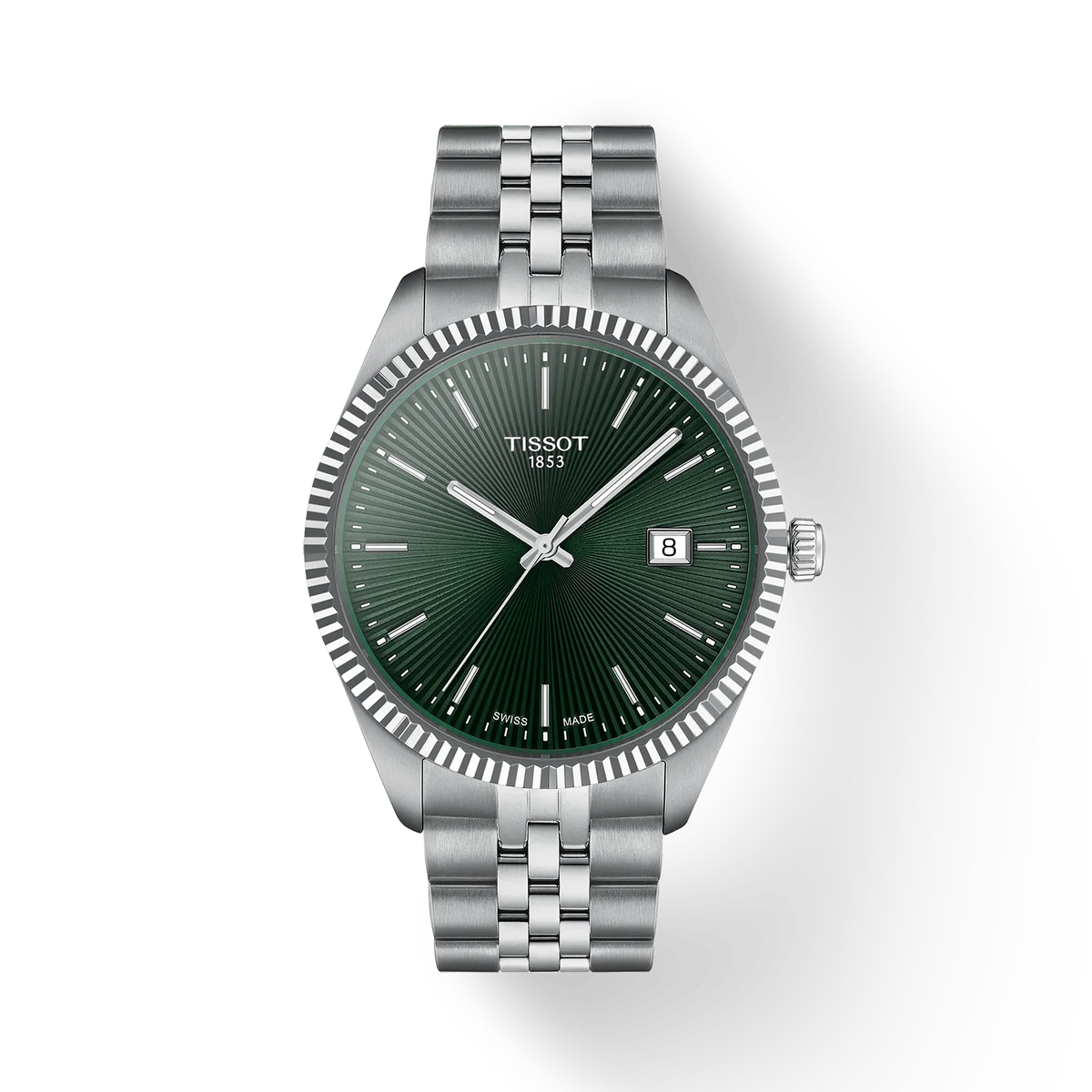 Tissot PR100 Green Dial Stainless Steel Bracelet – T156.410.11.091.00