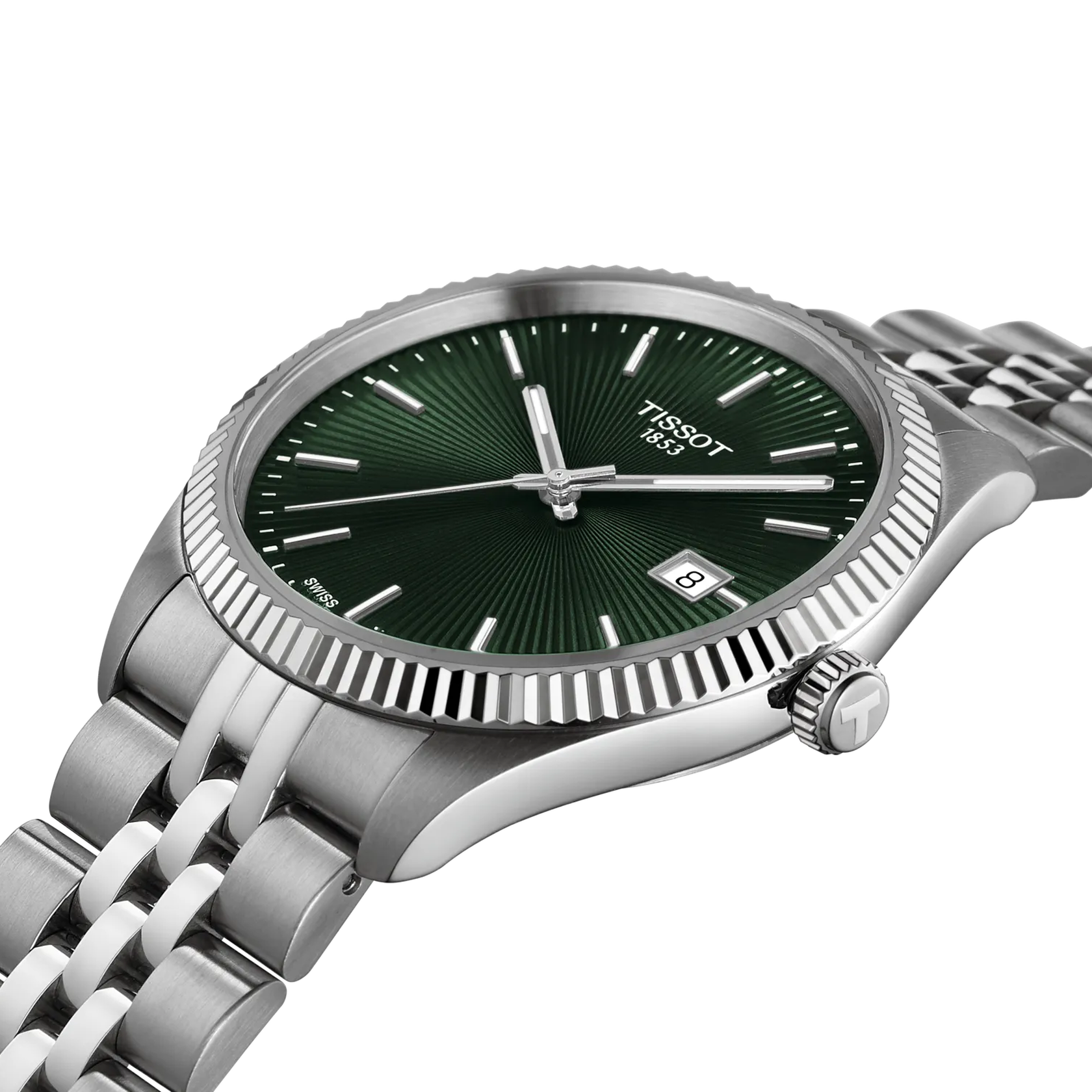 Tissot PR100 Green Dial Stainless Steel Bracelet – T156.410.11.091.00